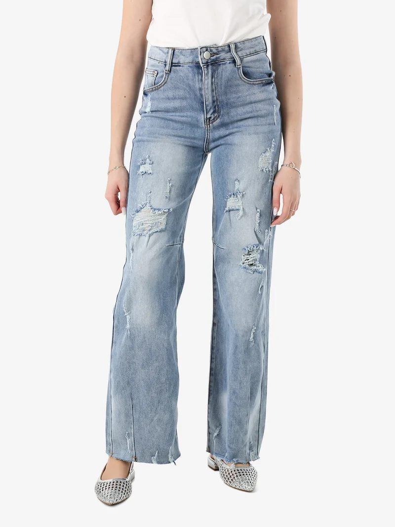Jeans balloon da donna con strappi - jeans