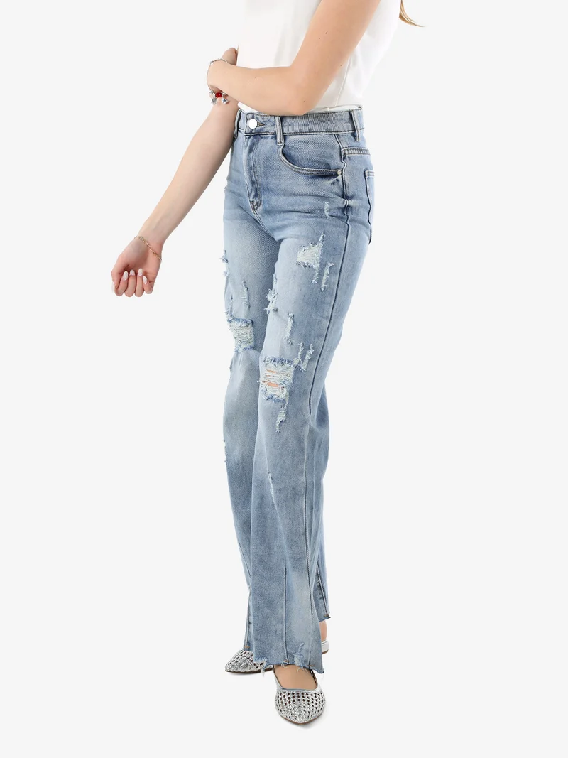 Jeans balloon da donna con strappi - jeans