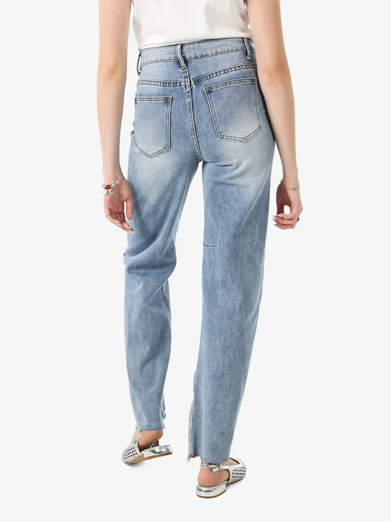 Jeans balloon da donna con strappi - jeans