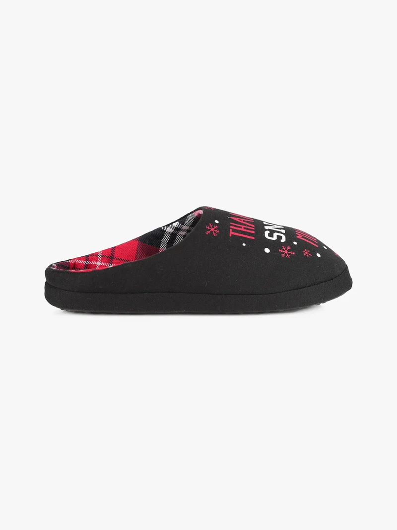 Pantofole natalizie da donna - nero