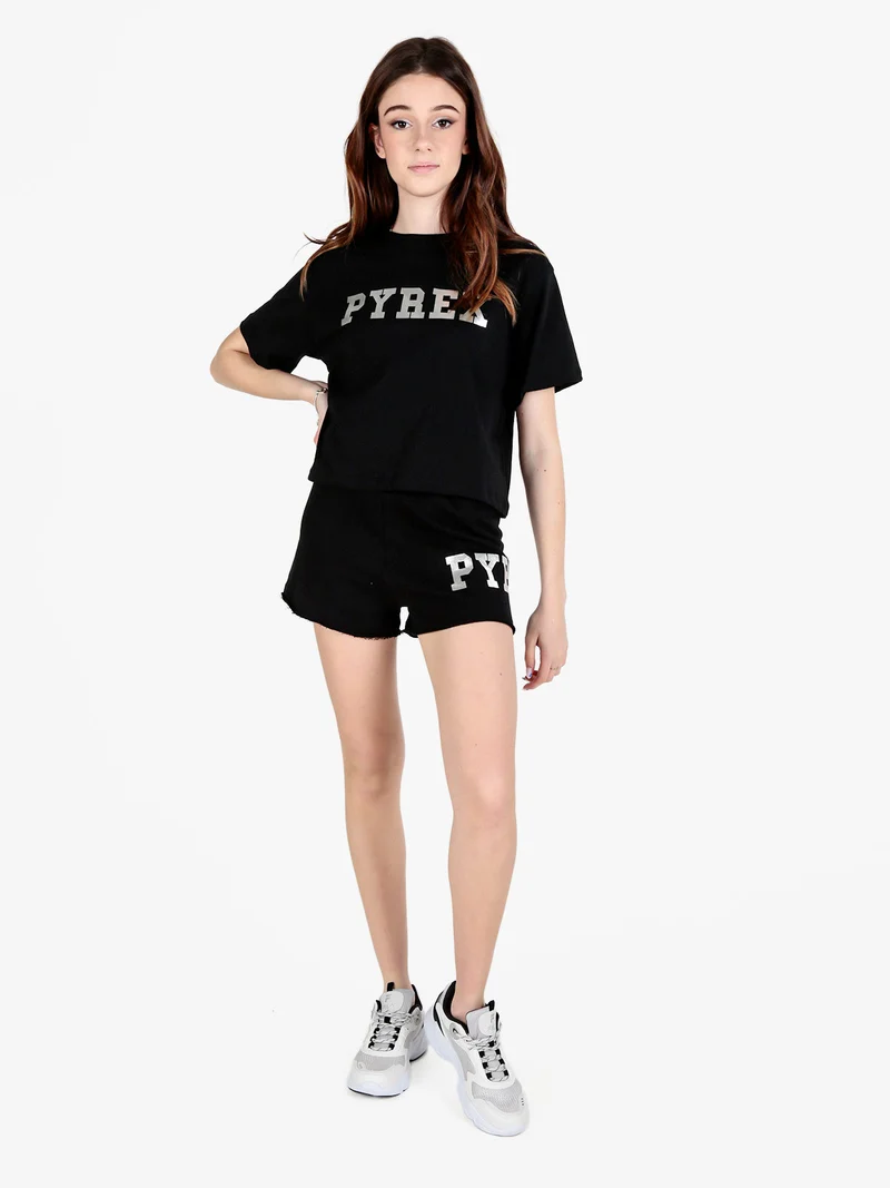 Shorts sportivi da donna in felpa - nero