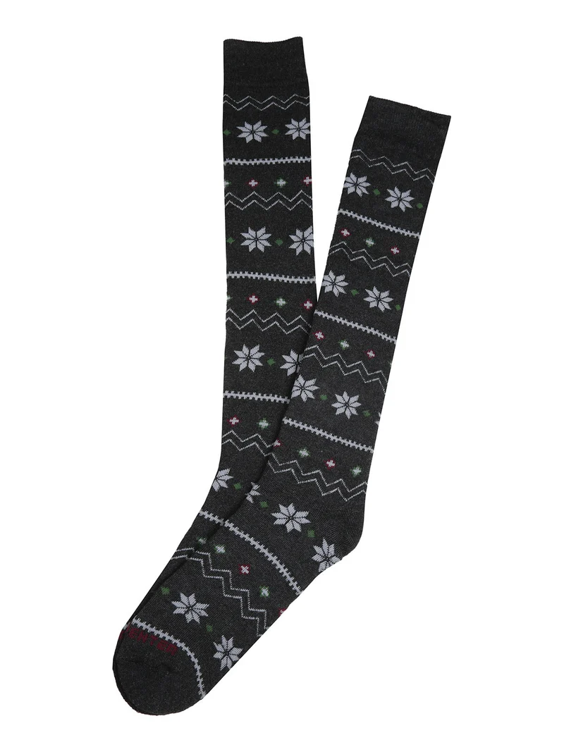 Calze lunghe da uomo in pile - grigio scuro