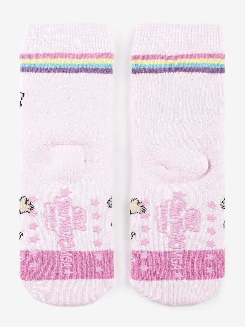 Calze antiscivolo da bambina - rosa