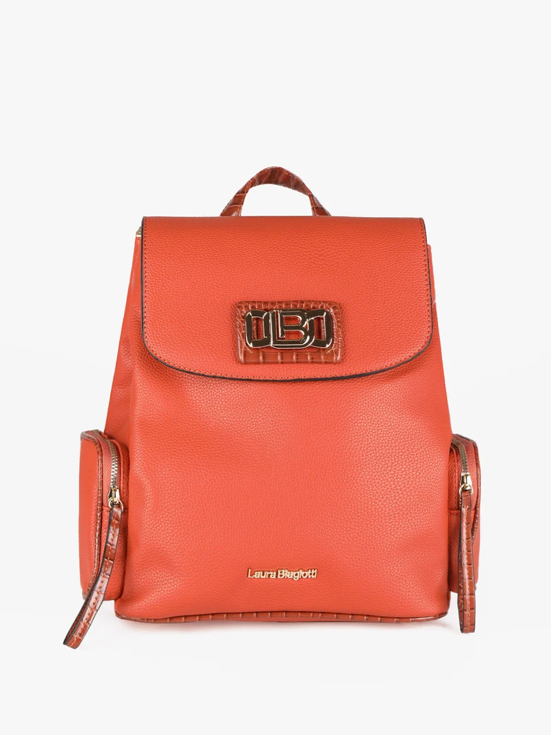 Zaino donna con logo - arancione