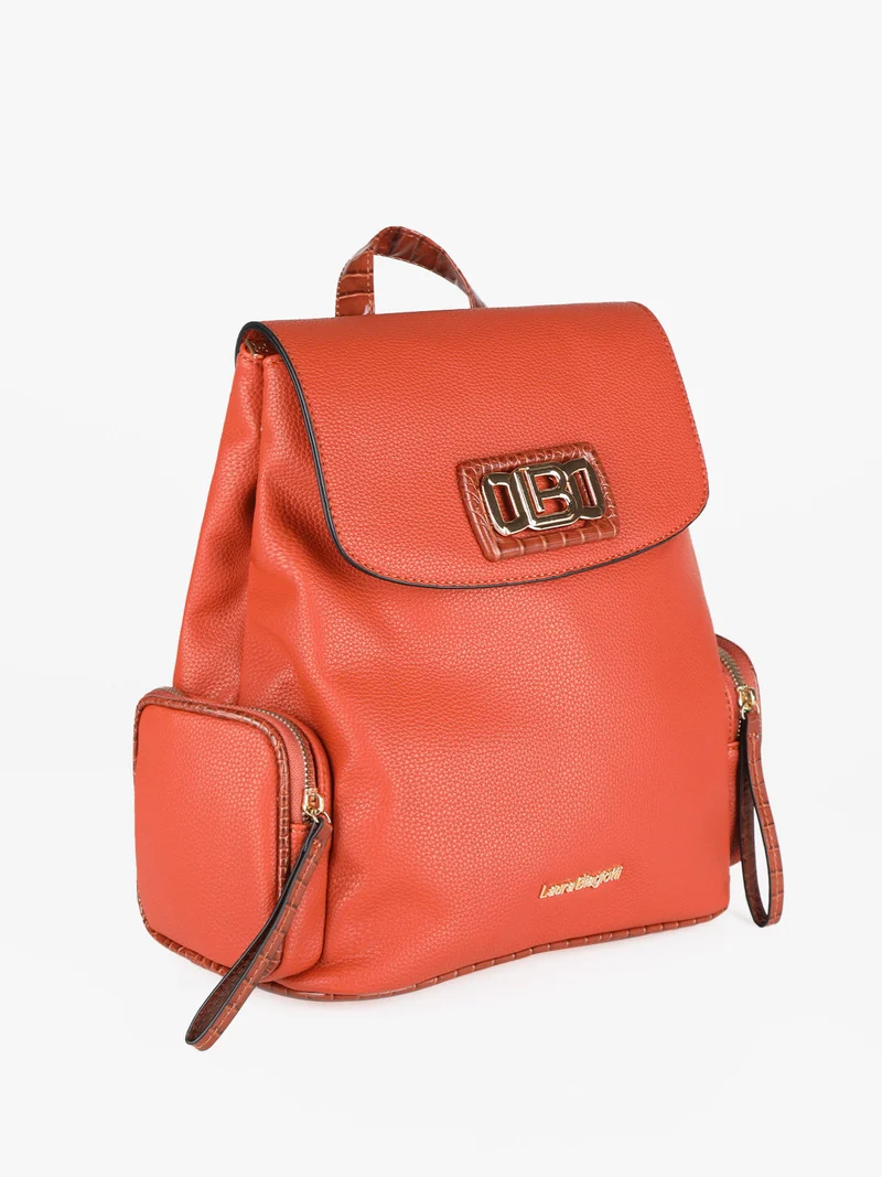 Zaino donna con logo - arancione