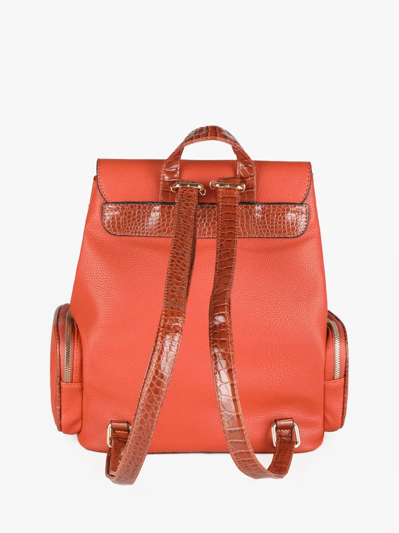 Zaino donna con logo - arancione