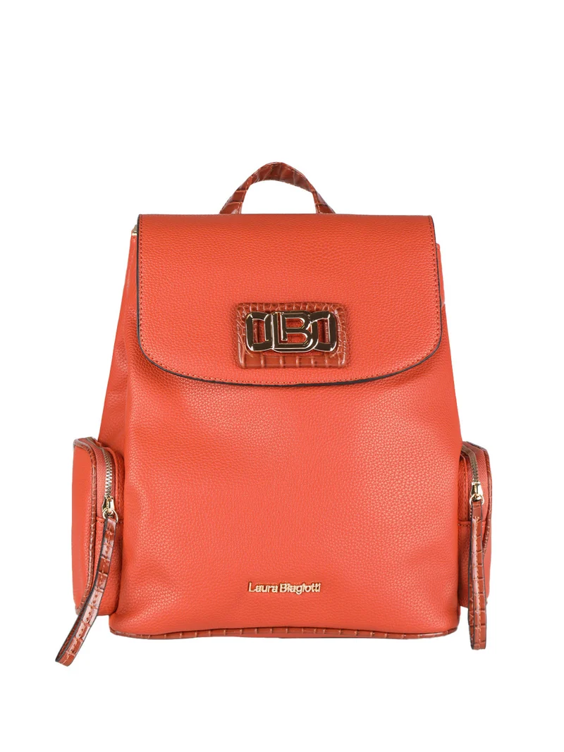 Zaino donna con logo - arancione