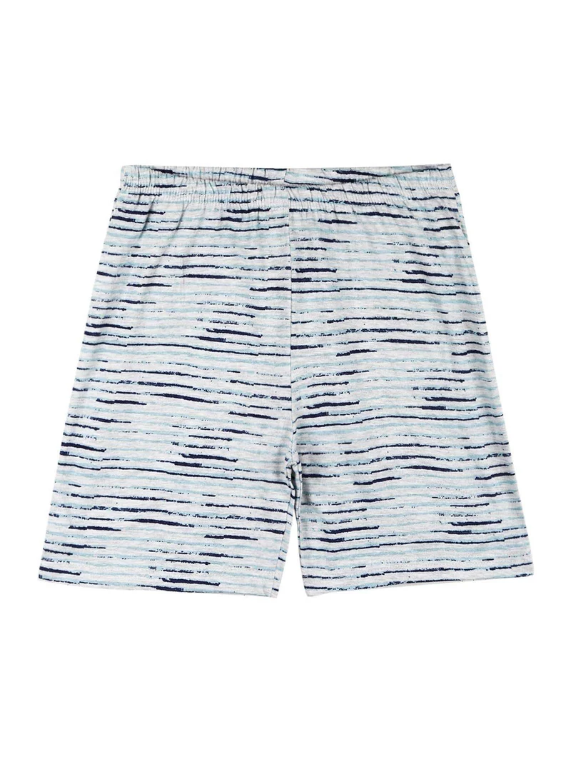 Pigiama corto da bambino in cotone - blu scuro