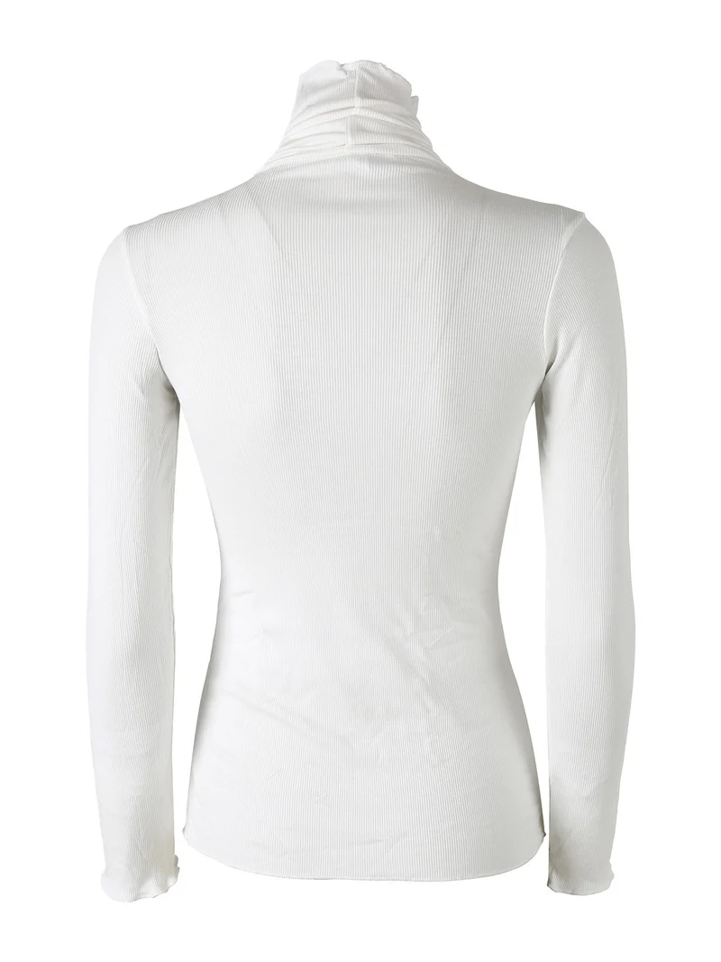 P0736M Dolcevita donna a costine in cashmere - naturale