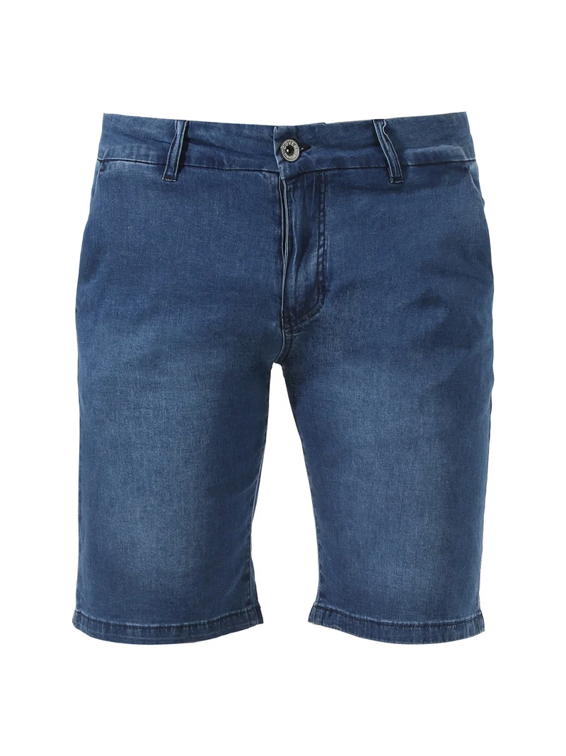 Bermuda da uomo in cotone effetto jeans - jeans