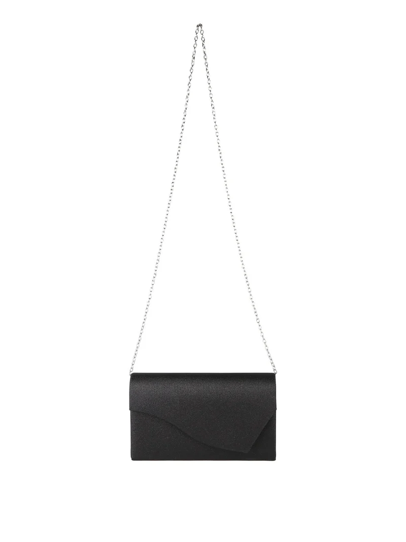Pochette donna elegante brillantinata - nero