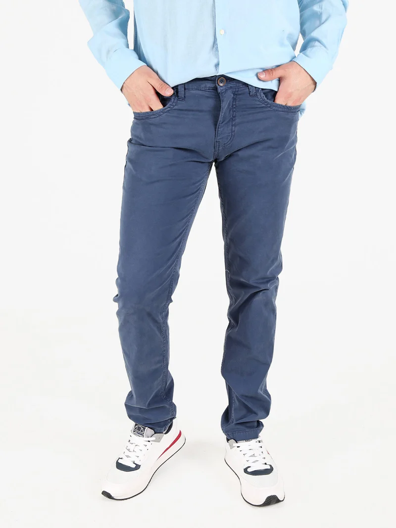 Pantaloni da uomo in cotone - blu
