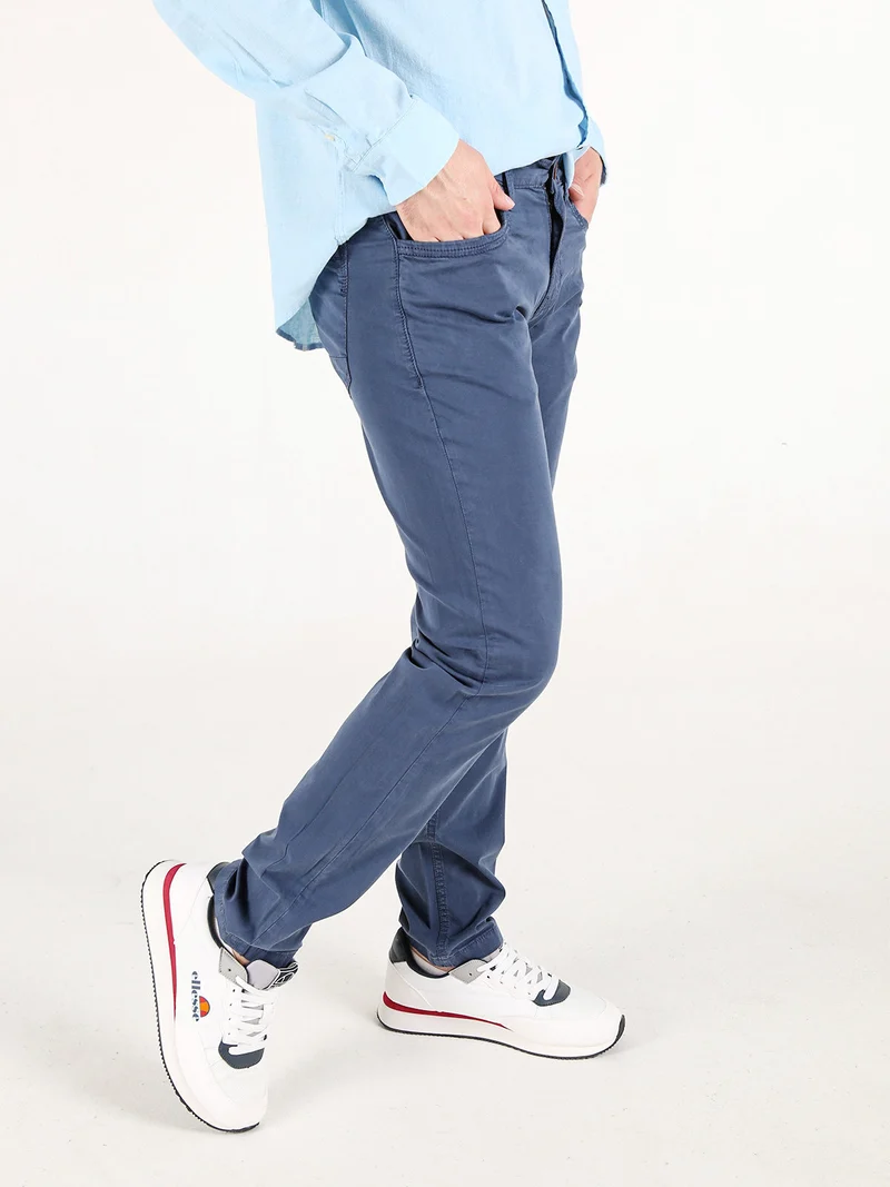 Pantaloni da uomo in cotone - blu