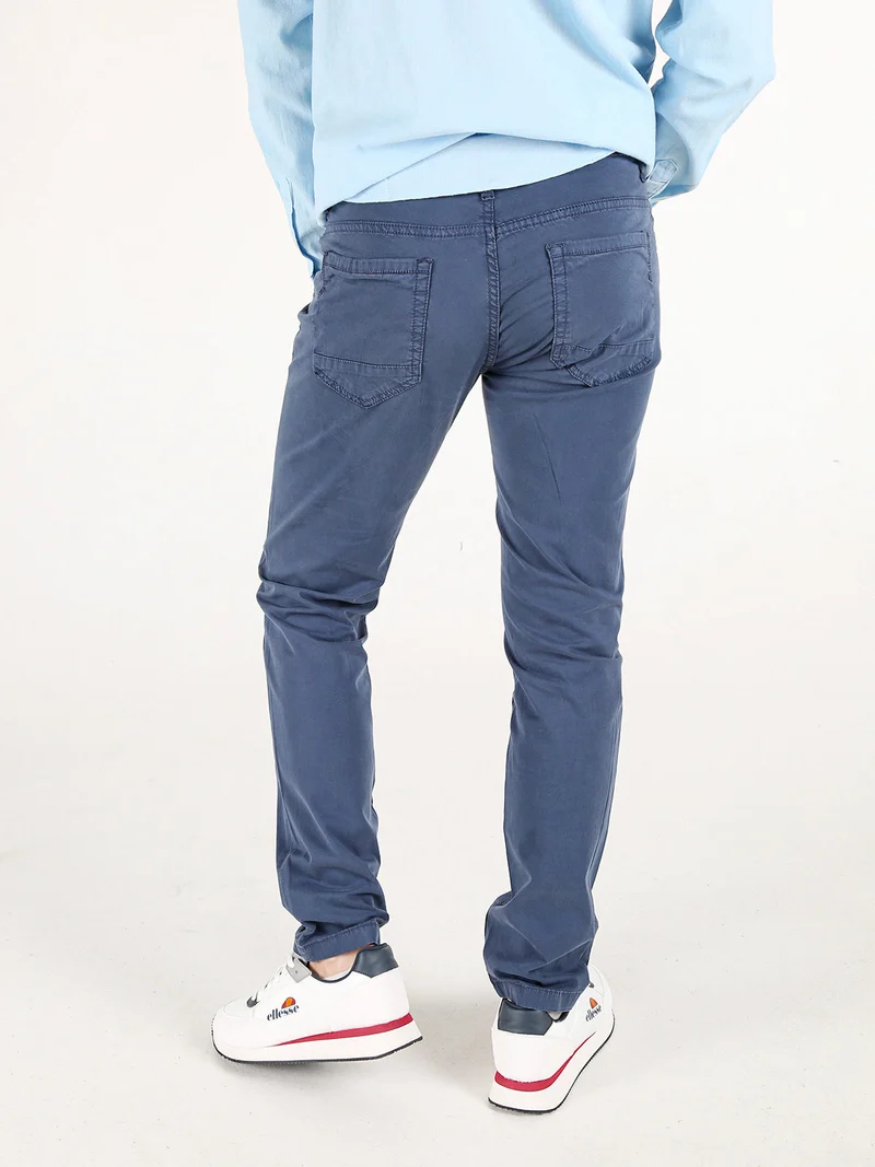 Pantaloni da uomo in cotone - blu