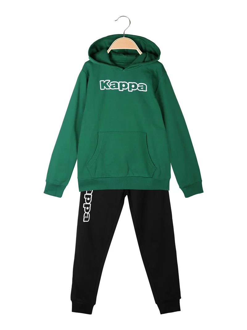 Completo da bambino 2 pezzi con cappuccio - verde