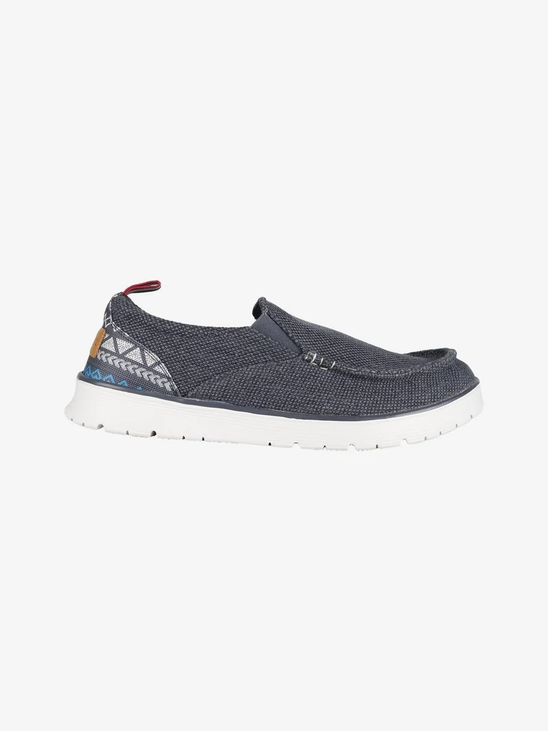 Mocassini in tessuto da uomo slip on - blu scuro