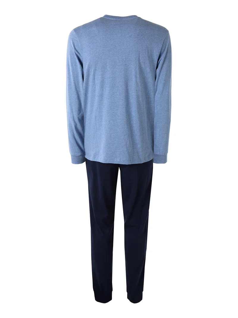 Snoopy pigiama lungo da uomo in cotone - jeans