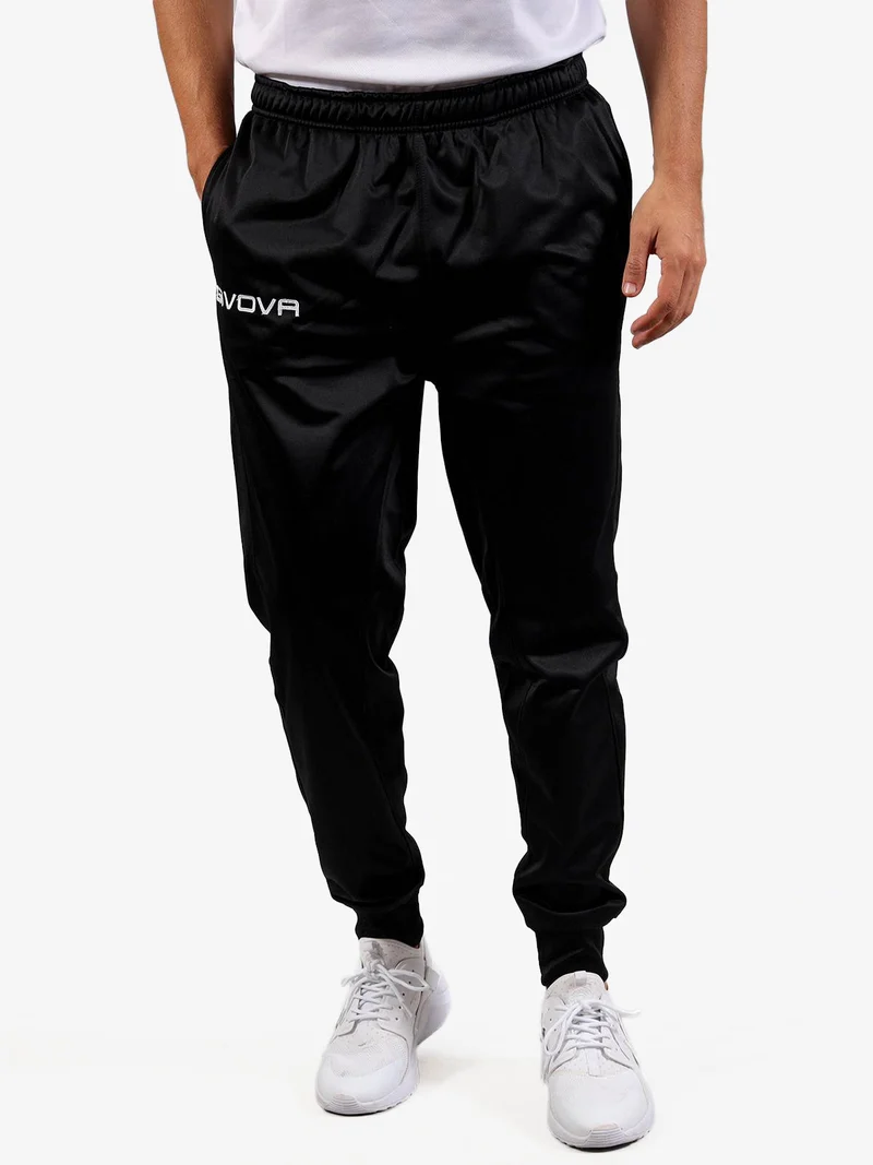 Pantaloni tuta unisex con polsini taglie grandi - nero