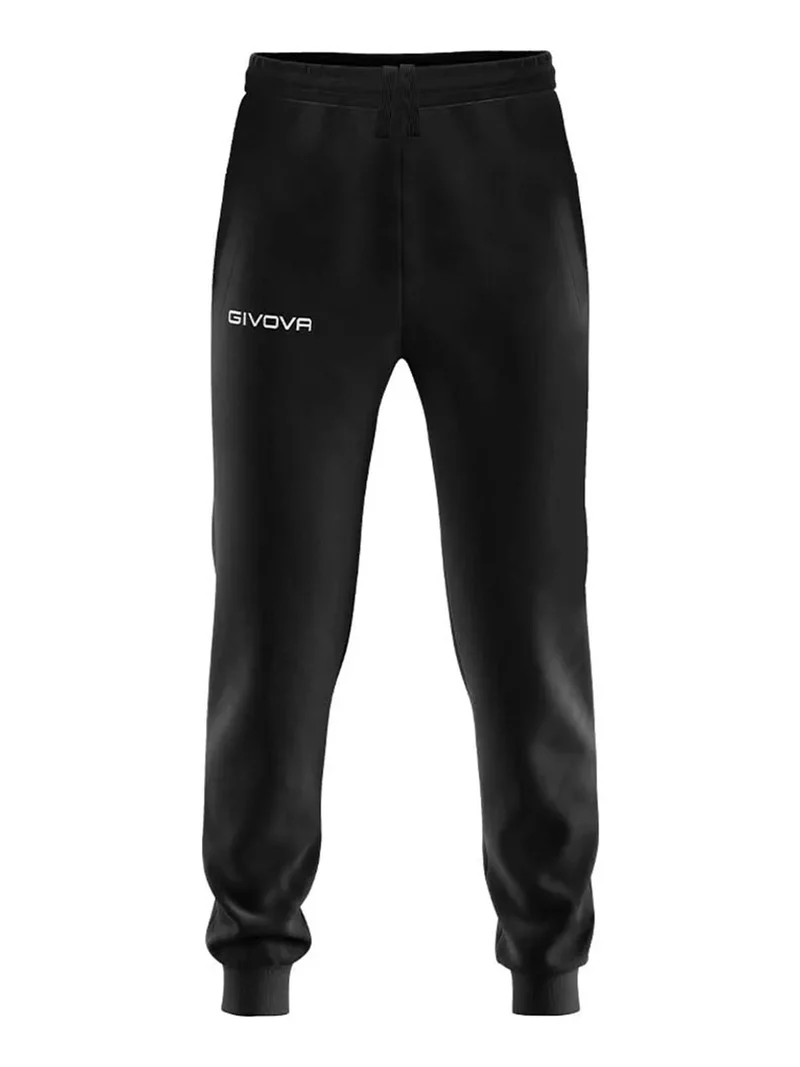 Pantaloni tuta unisex con polsini taglie grandi - nero