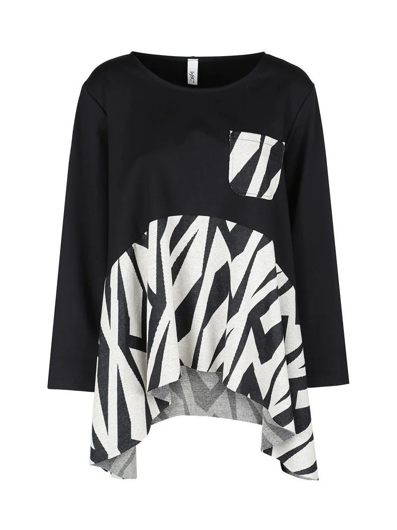 Maxi maglia donna oversize - nero