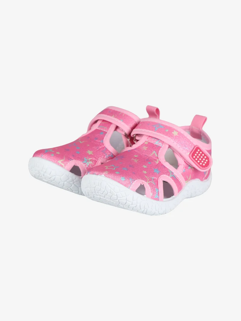 Sandali chiusi da bambina in tessuto - rosa