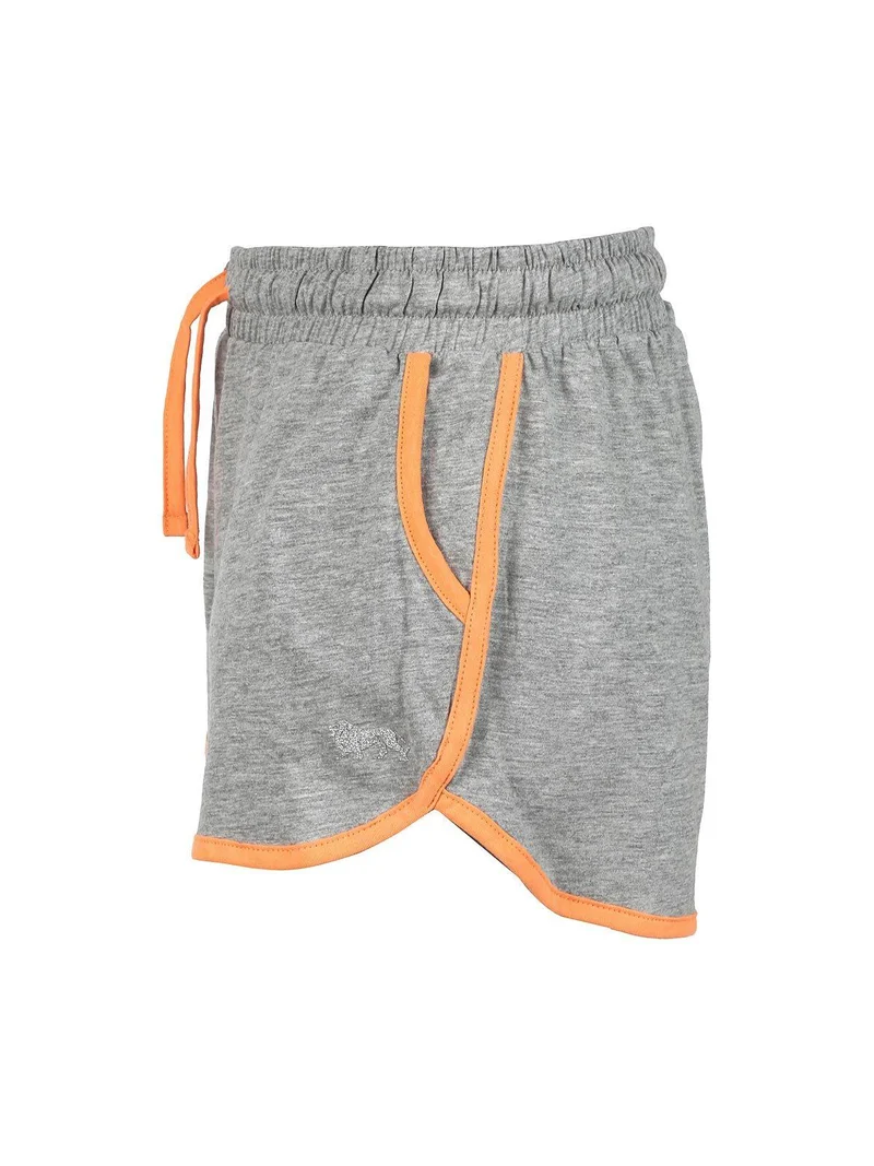 Shorts donna in cotone - grigio