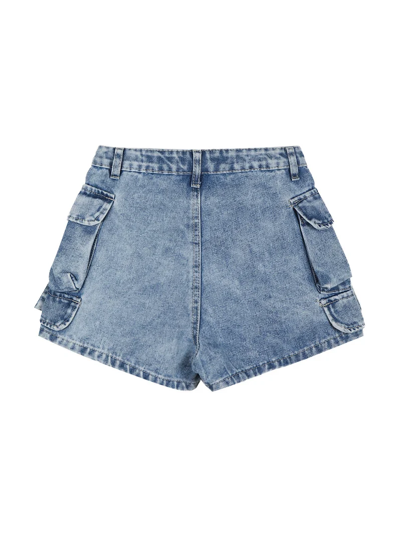 Shorts da bambina in jeans