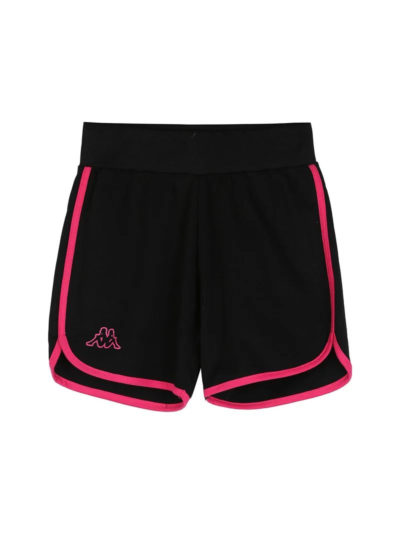 Completo corto da ragazza in cotone con t-shirt cropped e shorts - bianco