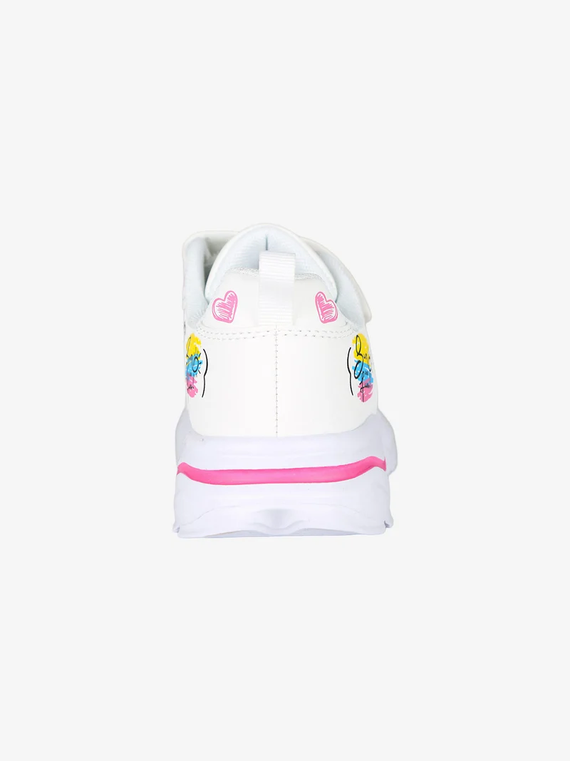 Sneakers da ragazza con strappi - bianco