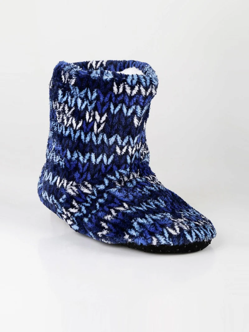 Pantofole chiuse a stivaletto per bambini - blu