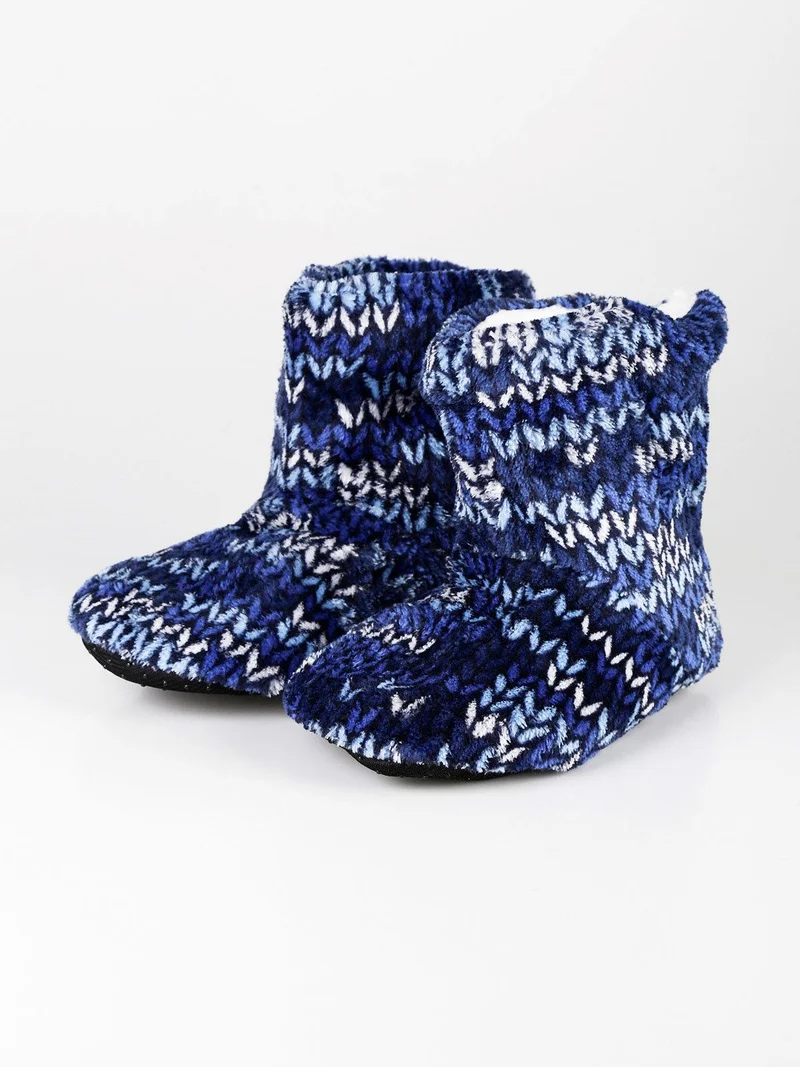 Pantofole chiuse a stivaletto per bambini - blu