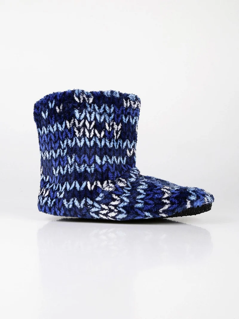 Pantofole chiuse a stivaletto per bambini - blu