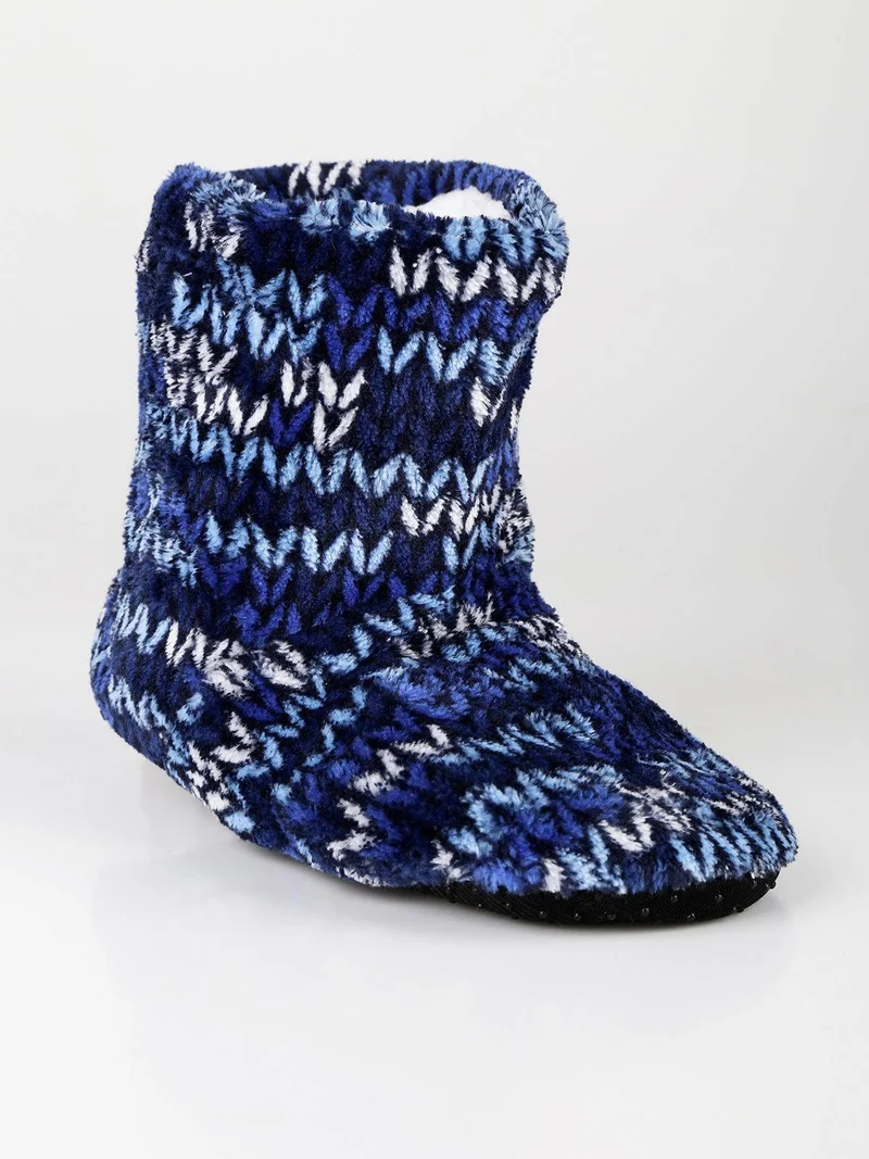 Pantofole chiuse a stivaletto per bambini - blu