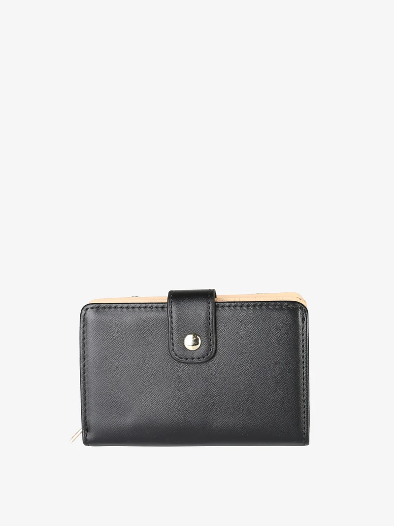 Portafoglio donna mini in ecopelle - nero
