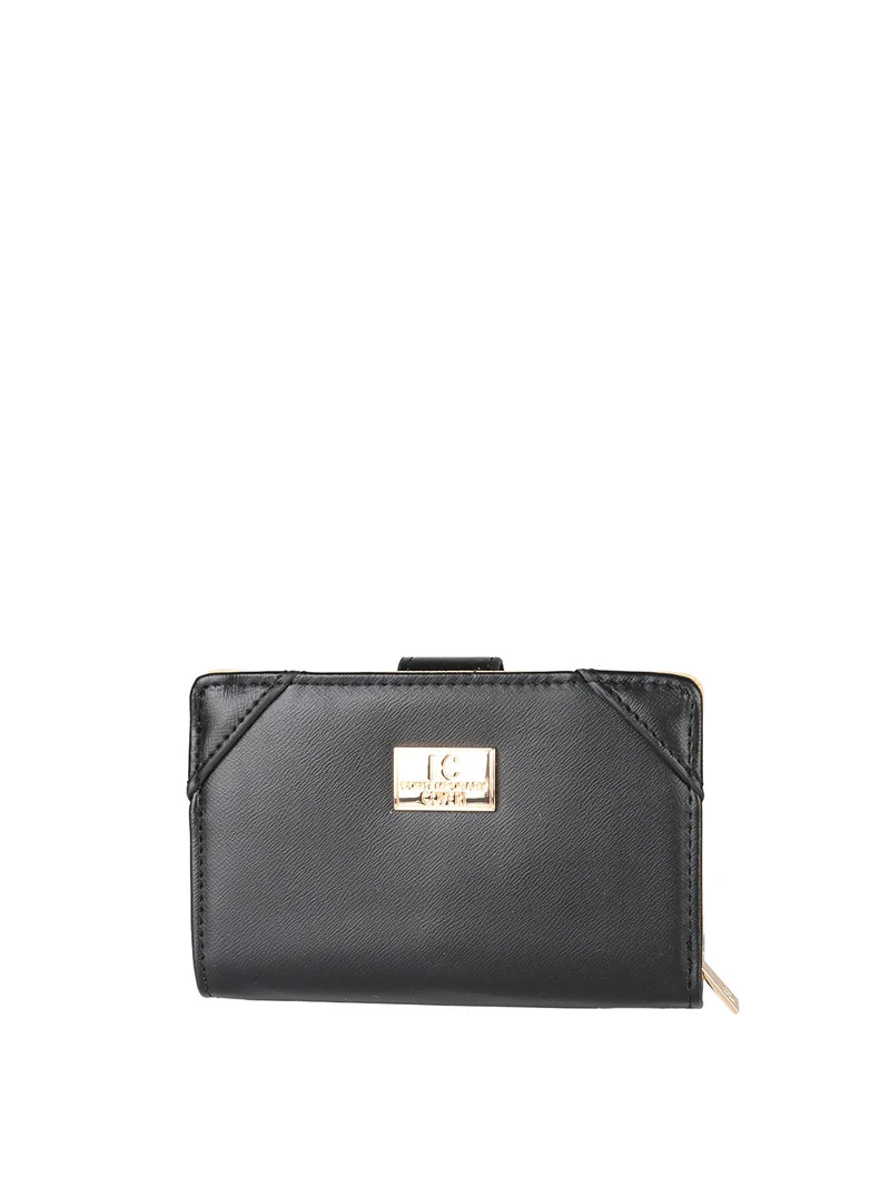 Portafoglio donna mini in ecopelle - nero