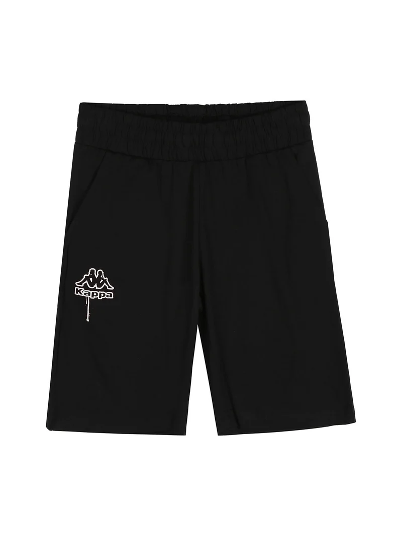 Completo corto da ragazzo in cotone con t-shirt logo e bermuda - arancione