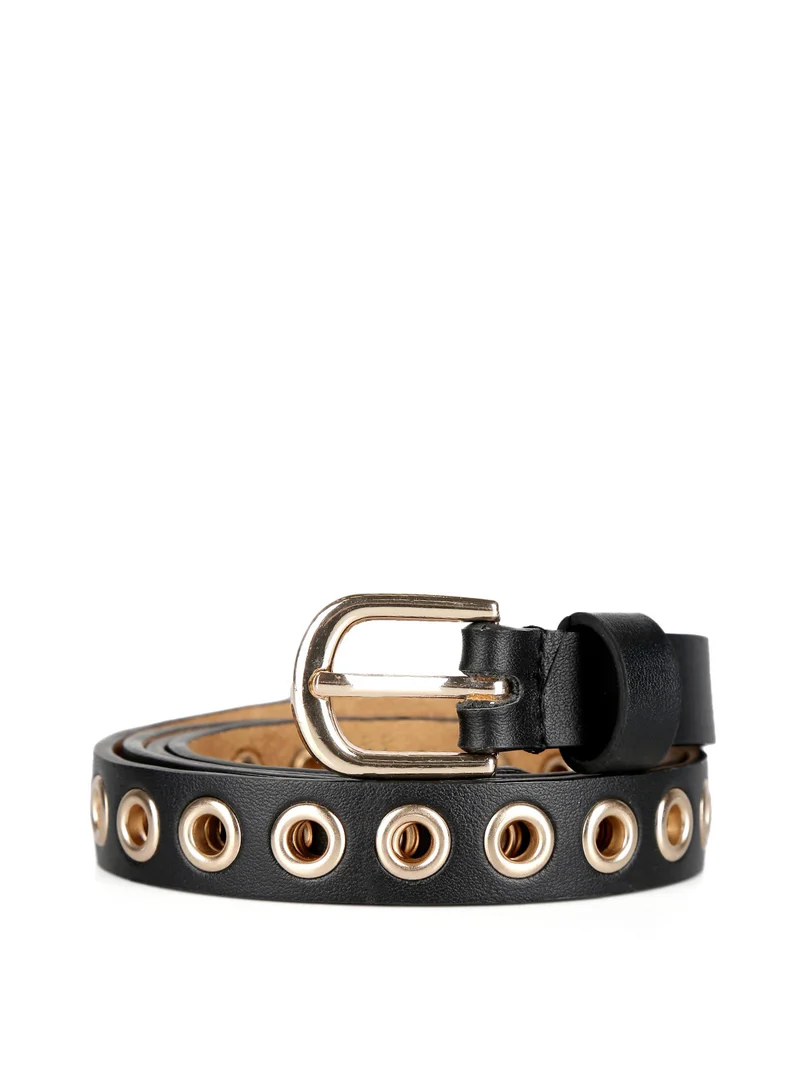 Cintura donna con occhielli - oro