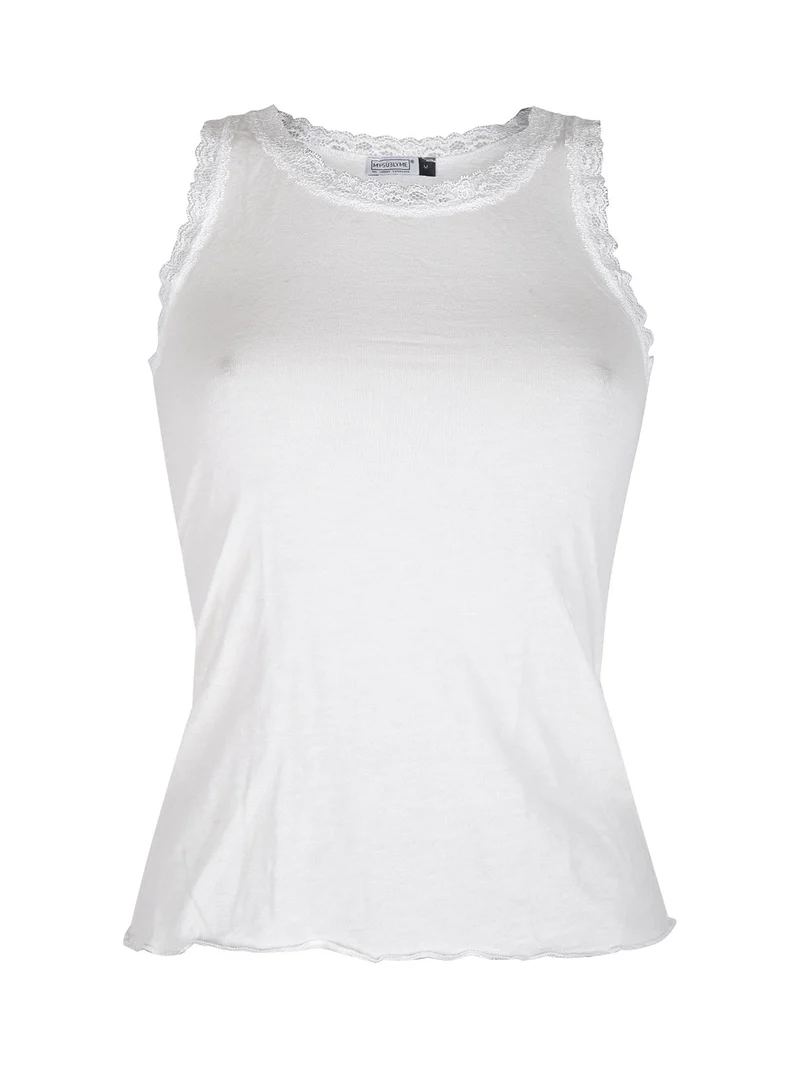 Canotta donna in cashmere ultra light - panna