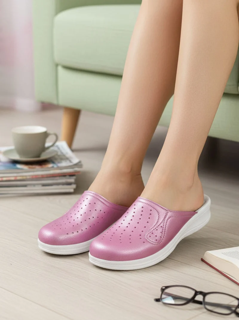 Ciabatte sanitarie da donna - rosa
