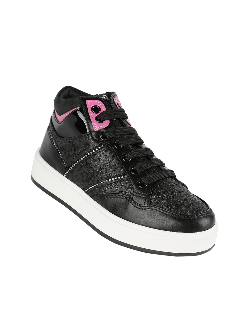 Sneakers alte con lacci - nero