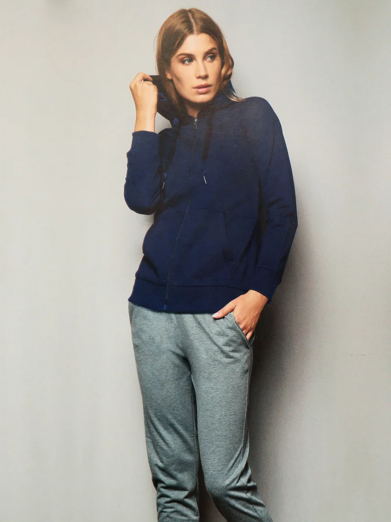 Completo sportivo donna 2 pezzi - blu