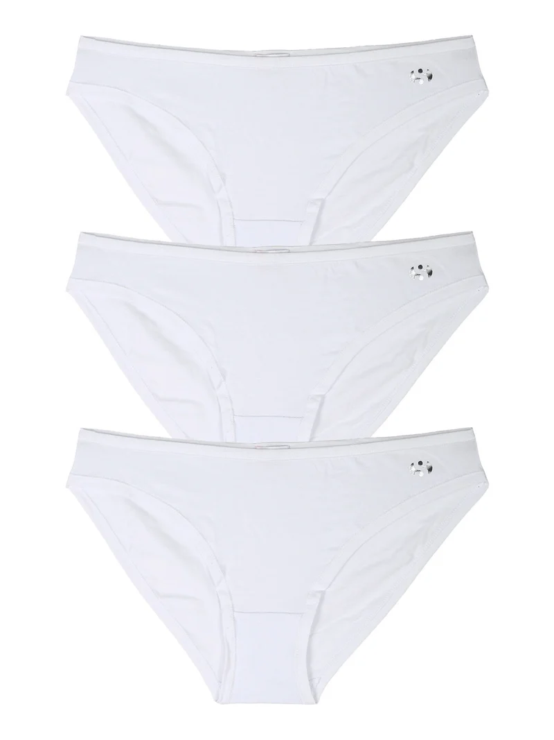 Confezione da 3 slip regular da donna - bianco