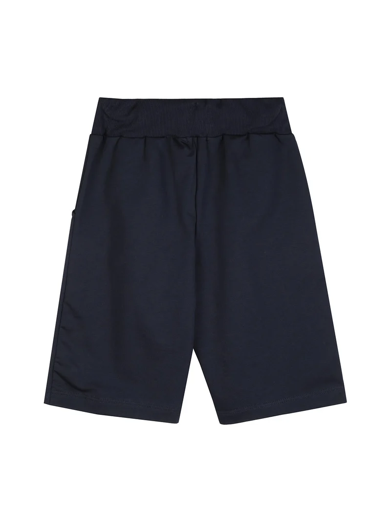 Bermuda sportivi da ragazzo con coulisse - blu scuro