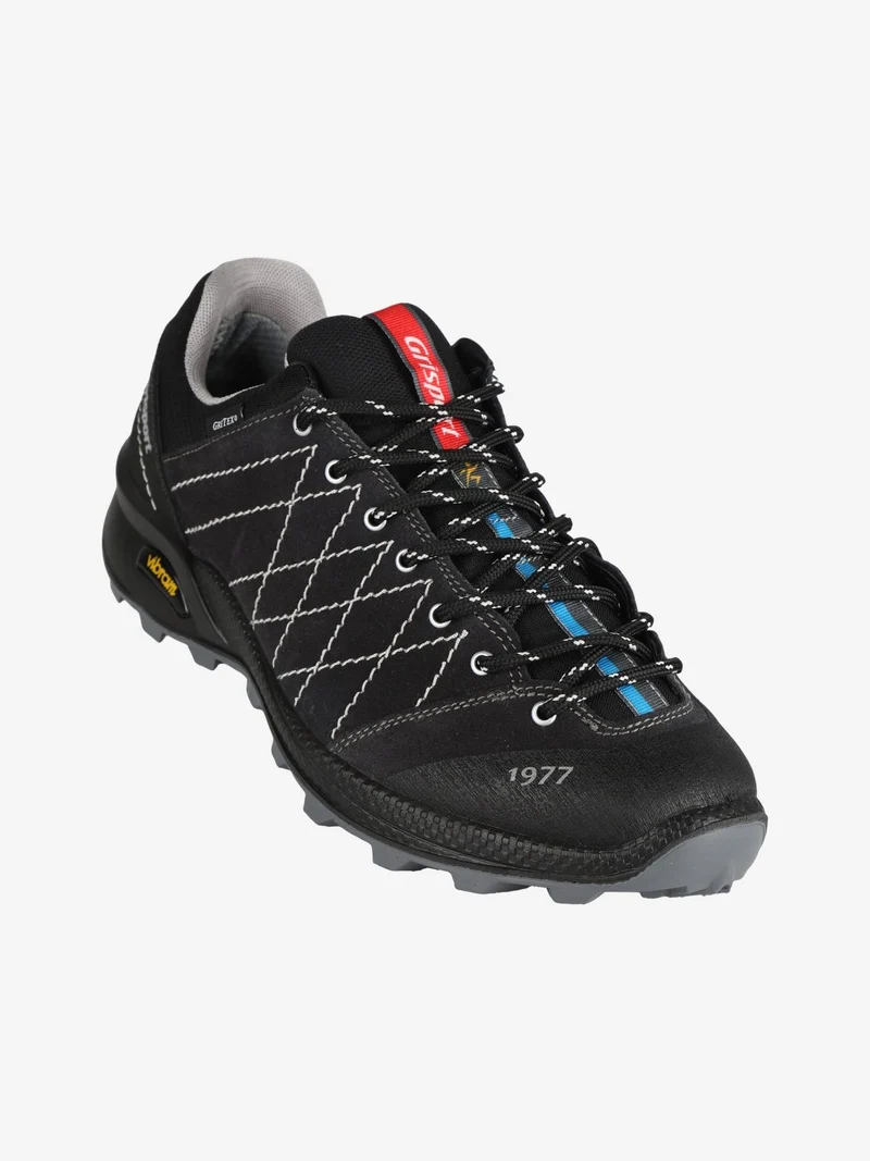Scarpe da trekking in pelle da uomo - nero