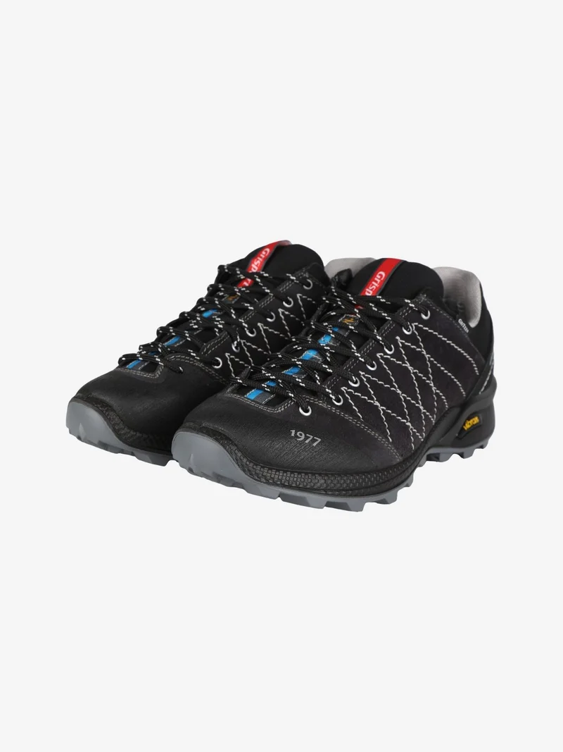 Scarpe da trekking in pelle da uomo - nero