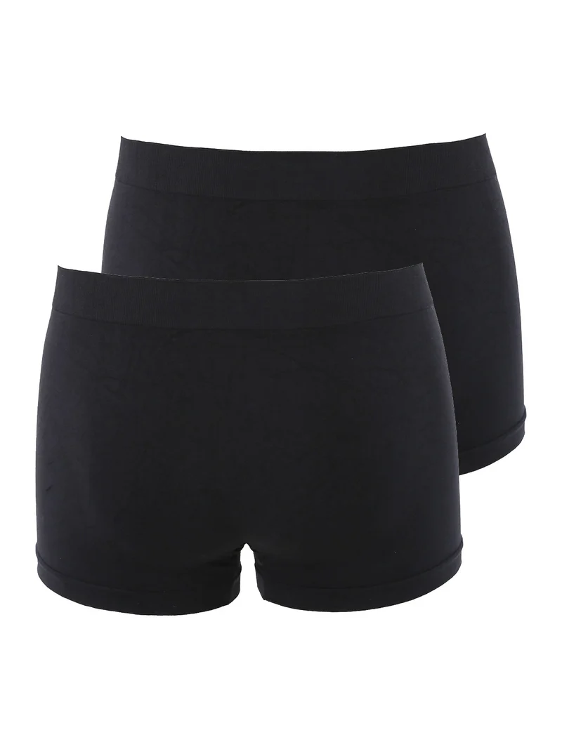 Confezione da 2 boxer uomo in microfibra - nero