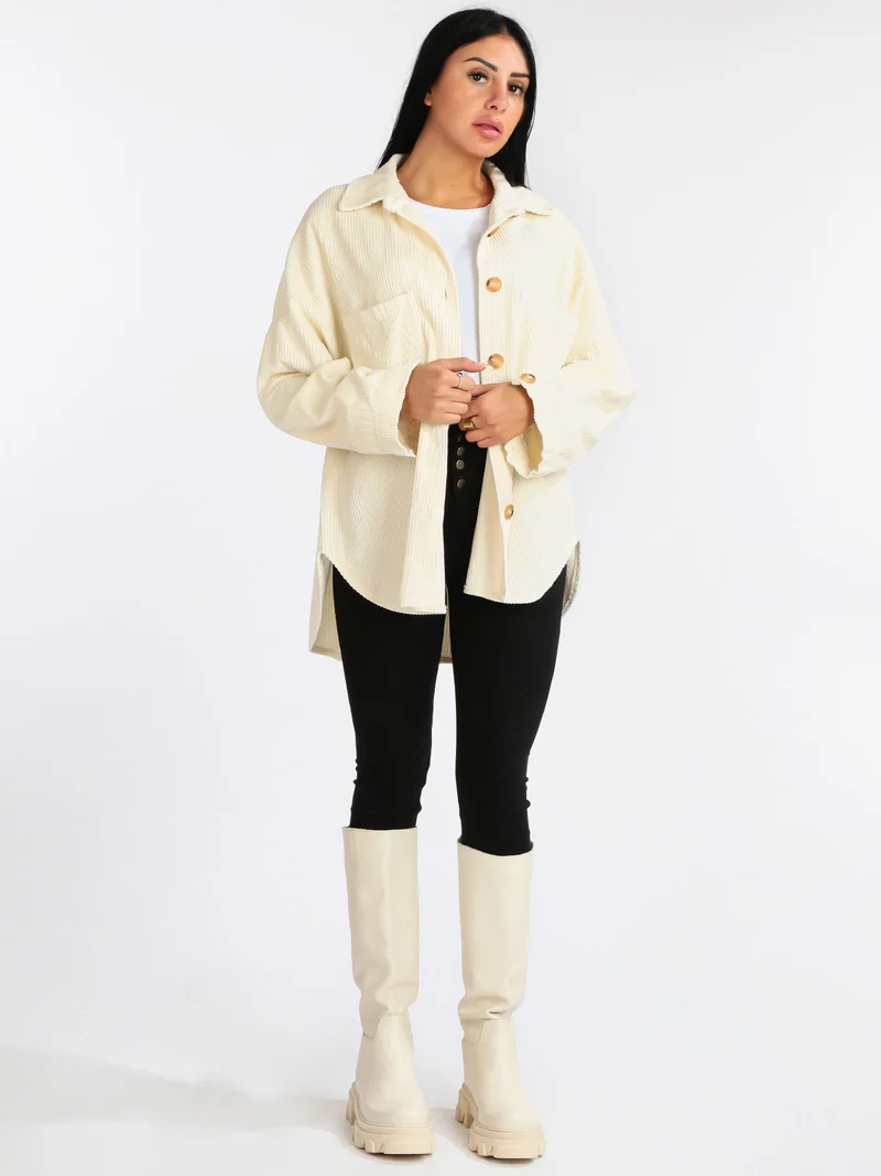 Giacca donna vintage - panna