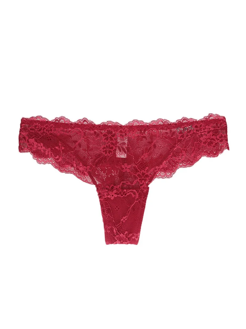 Brasiliana in pizzo modello Alice - rosso