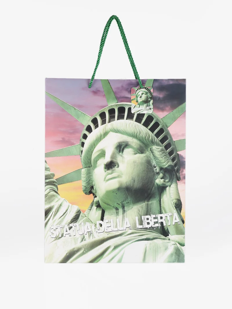 Sacchetto regalo grande 42 x 32 x 11 cm - verde
