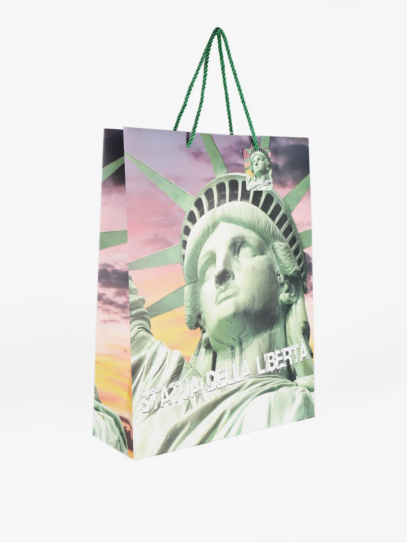 Sacchetto regalo grande 42 x 32 x 11 cm - verde